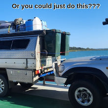 Load image into Gallery viewer, 2 Wheelie Bins Strapped to 4WD