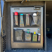 Load image into Gallery viewer, Strong Velcro adhesive backing of upright fridge pockets