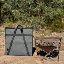 Load image into Gallery viewer, Folding firepit canvas bag.