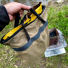 Load image into Gallery viewer, Large zippered bag for storing charcoal and bbq fuel