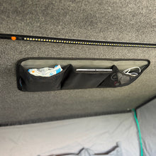 Load image into Gallery viewer, velcro pockets on roof of tent