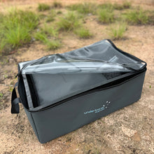 Load image into Gallery viewer, starlink storage for v2 with canvas and carpet bags inside
