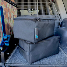 Load image into Gallery viewer, camping canvas bags in black colour for drawer systems