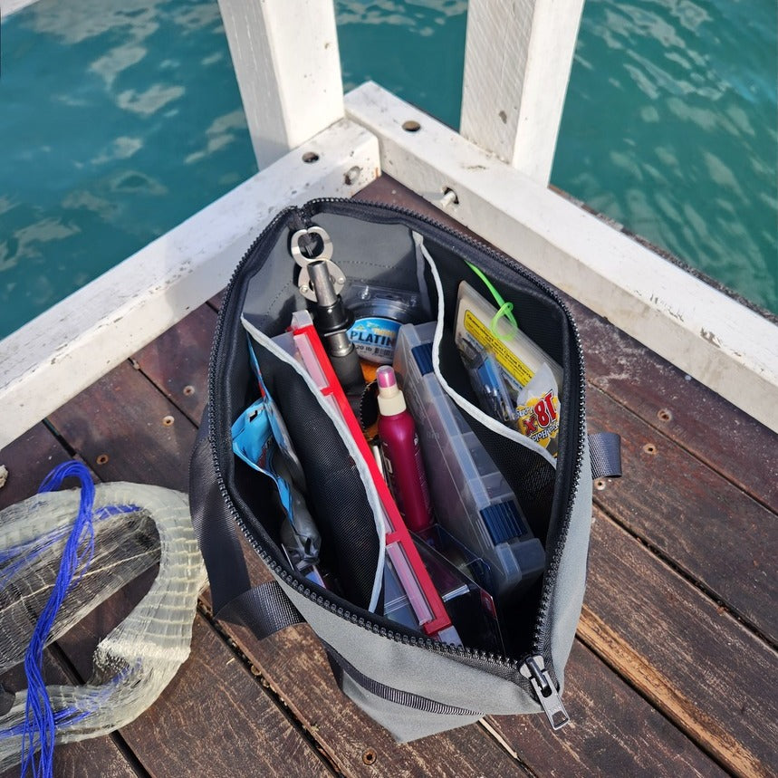 fishing tackle bag australia Large Fishing Gear Storage Bag for Camping & 4WD Trips – Underkover  Australia