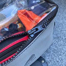 Load image into Gallery viewer, Australian made canvas camping bags with clear top.