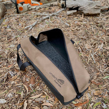 Load image into Gallery viewer, Canvas chainsaw bag made by Underkover Australia. Ykk zip.