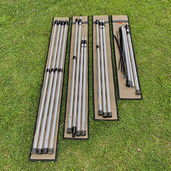 bag for tent poles Canvas Tent Pole / Tent Peg Bags Combo – Underkover Australia