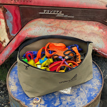 Load image into Gallery viewer, Heavy duty canvas rope and tie down bag.