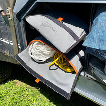 Load image into Gallery viewer, Camping gear canvas bags.