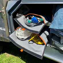 Load image into Gallery viewer, Camping bag for ropes, lights, power cords, hoses, tools.