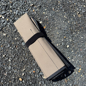 Australian made canvas 5 slot knife roll with Velcro 