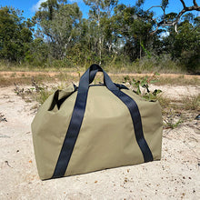 Load image into Gallery viewer, Khaki weber carry bag with black straps