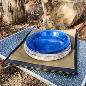 Australian made camping plate bag