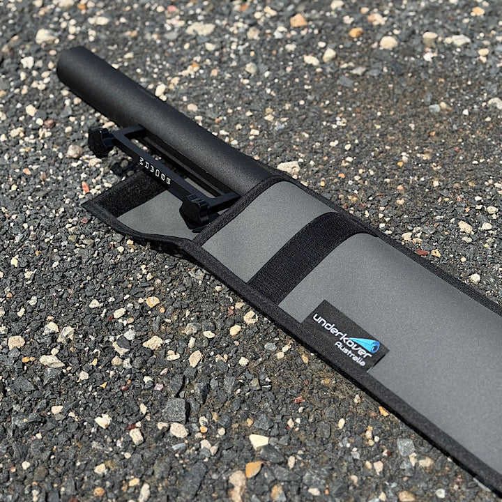 canvas sleeve with BBQARM telescopic pole inside 