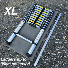 Load image into Gallery viewer, collapsed camping ladder on top of a bag