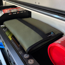 Load image into Gallery viewer, Canvas baby Q Weber plates and pizza stone in camper trailer 