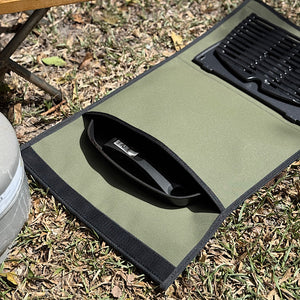 Plate and pizza stone bag for weber q 