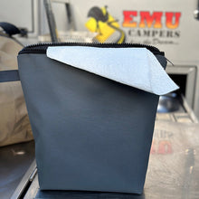 Load image into Gallery viewer, Paper towel storage bag on a camper kitchen bench