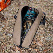 Load image into Gallery viewer, Electric chainsaw inside Australian made canvas chainsaw bag