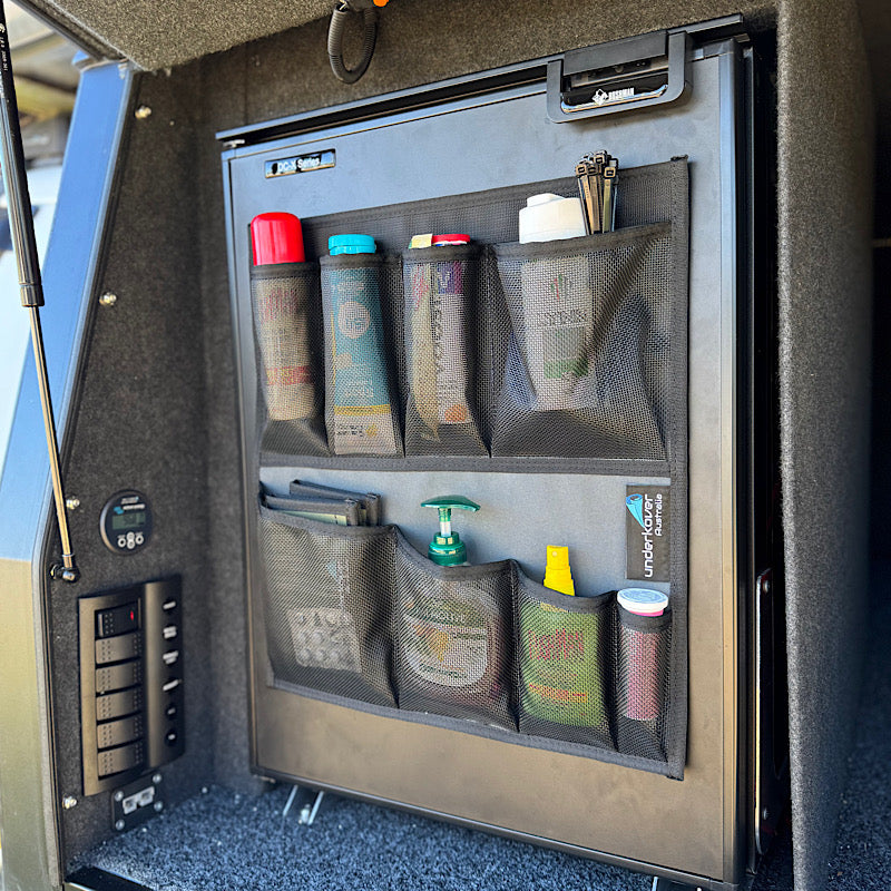 Upright Fridge Organiser - 2 Sizes - 4WD Camping Storage – Underkover ...