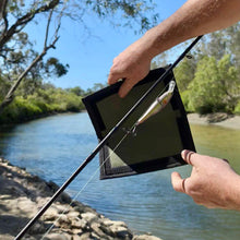 Load image into Gallery viewer, Australian made lure wrap being used on river bank 