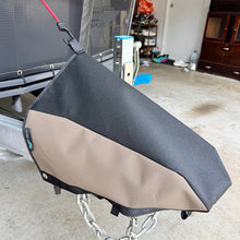 Load image into Gallery viewer, multiple ways to secure tow hitch cover on trailer 