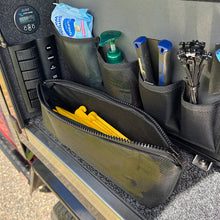 Load image into Gallery viewer, tent pegs and camping gear in upright fridge organiser 