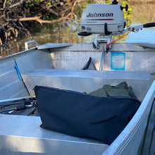 Load image into Gallery viewer, Rope bag inisde a small tinny boat