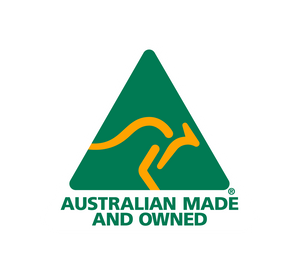 australian made logo yellow green