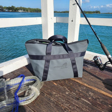 Load image into Gallery viewer, fishing bag on pier 