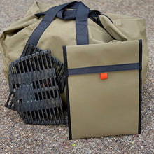 Load image into Gallery viewer, Khaki bbq bag with grill plates and bag