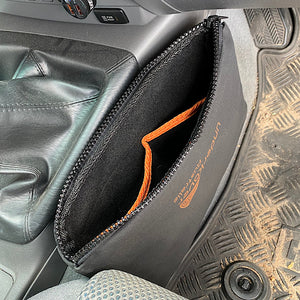 padded dash organiser in footwell