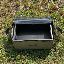 Load image into Gallery viewer, Australian Made by Underkover Australia - Canvas Clear Top Bag With Collapsible Crate