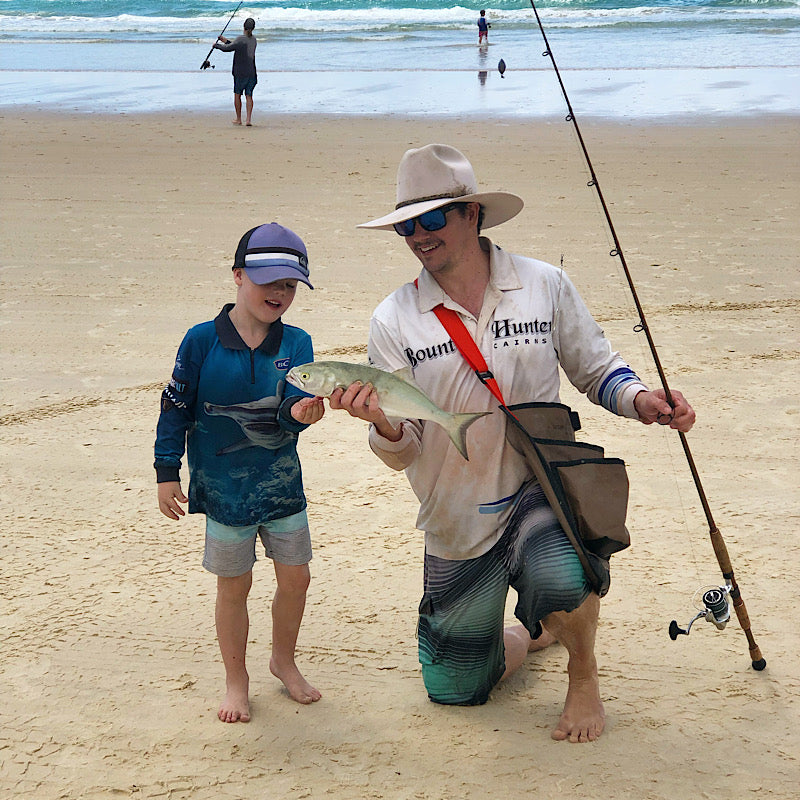 australian made beach fishing bag tailor flathead fish 