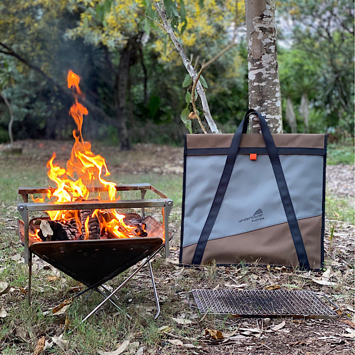 Australian Made and Owned by Underkover Australia Canvas Folding Fire Pit Bag