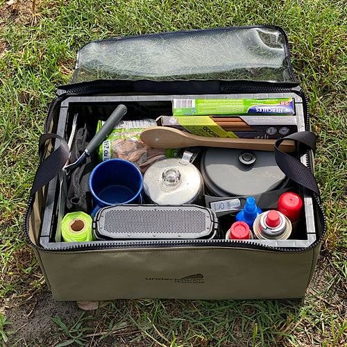 Heavy duty clear top camping bag
